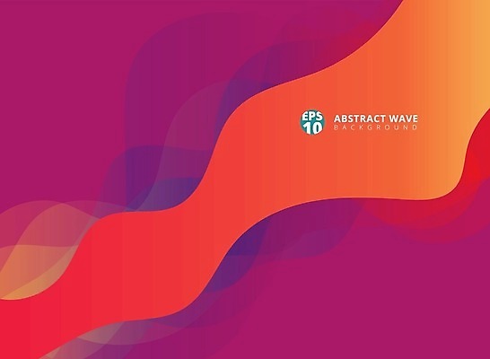 EPS 해외이미지 백그라운드 패턴 곡선 일러스트 추상 사람없음 웨이브 스타일 트렌드컬러 해외202004 비바마젠타 해외일러스트 선 컬러 무늬 파일형식 벡터 이미지허브