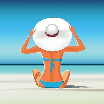 EPS 해외이미지 수영복 모래 바다 백그라운드 일러스트 흰색 해외202004 해외일러스트 옷 컬러 파일형식 벡터 이미지허브