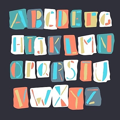 EPS 해외이미지 디자인 알파벳 영어 일러스트 대문자 타이포그라피 사람없음 세트 컬러풀 플랫 조합형타이포 해외202004 키치 해외일러스트 문자 컬러 컨셉 파일형식 벡터 이미지허브