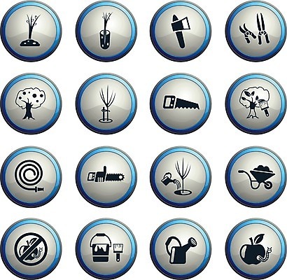 EPS 해외이미지 나무 일러스트 흙 수레 물뿌리개 붓 벌레 사과 양동이 심볼 물주기 원예 라임 도끼 호스 가터벨트 묘목 해외202004 해외일러스트 식물 곤충 과일 모션 취미 카트 벨트 파일형식 벡터 이미지허브