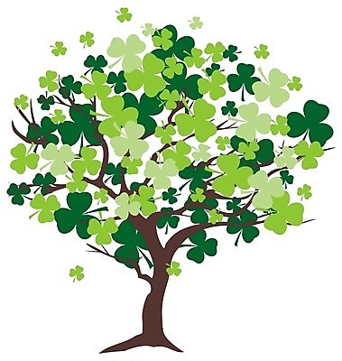 EPS 해외이미지 나무 일러스트 추상 사람없음 연두색 세잎클로버 해외202004 해외일러스트 식물 무늬 초록색 클로버 파일형식 벡터 이미지허브