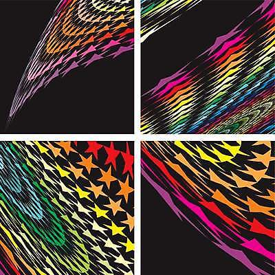 EPS 해외이미지 디자인 별 백그라운드 무지개 일러스트 추상 장식 디지털 검은색 원형 그물 역동적 효과 해외202004 해외일러스트 자연요소 도형 컬러 컨셉 무늬 파일형식 벡터 이미지허브