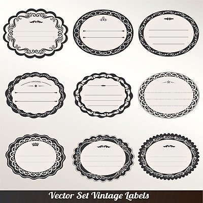 EPS 해외이미지 일러스트 프레임 사람없음 세트 라벨 빈티지 원형 클래식 고급 해외202004 해외일러스트 도형 컨셉 파일형식 벡터 이미지허브