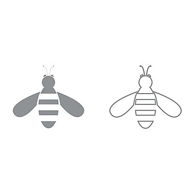 EPS 해외이미지 동물 실루엣 곤충 날개 일러스트 자연 노동자 그래픽 세트 줄무늬 회색 꿀벌 말벌 작음 만화 벌 심볼 꿀 찌르기 양봉 해외202004 해외일러스트 직업 컬러 무늬 모션 촬영기법 벌_곤충 크기 생태계 파일형식 벡터 이미지허브