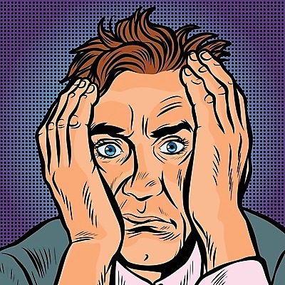 EPS 해외이미지 남자 일러스트 한명 손짓 상반신 성인 무서움 복고 팝아트 공포 카툰스타일 성인남자한명만 해외202004 하프톤 해외일러스트 1 감정 컬러 모션 사람 그림 남자한명만 성인남자만 파일형식 벡터 이미지허브