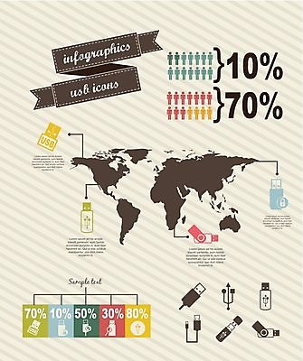 EPS 해외이미지 디자인 지도 일러스트 비즈니스 통계 그래프 사람없음 인포그래픽 정보 USB 해외202004 해외일러스트 파일형식 벡터 이미지허브