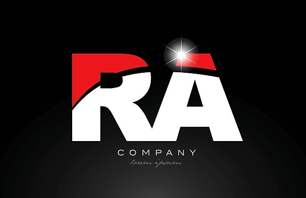 EPS 해외이미지 모양 템플릿 디자인 알파벳 백그라운드 일러스트 회사 비즈니스 빨간색 반짝임 검은색 흰색 편지 심볼 신분 A R 엘리먼트 활자 해외202004 해외일러스트 영어 컬러 모션 활자판 파일형식 벡터 이미지허브