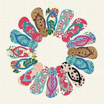 EPS 해외이미지 옷 모래 신발 일러스트 휴가 슬리퍼 프레임 컴퓨터그래픽 여름 컬러풀 유행 소용돌이 쌍 화려 샌들 열대기후 헹가래 해외202004 해외일러스트 계절 컬러 컨셉 그래픽 회오리 축하 파일형식 벡터 이미지허브