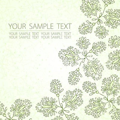 EPS 해외이미지 꽃 백그라운드 라인일러스트 일러스트 타이포그라피 사람없음 연두색 빈티지 해외202004 해외일러스트 식물 문자 컨셉 초록색 파일형식 벡터 이미지허브