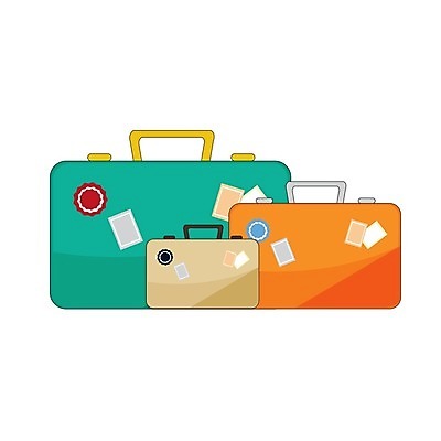 EPS 해외이미지 디자인 여행 스티커 가방 오렌지 일러스트 휴가 초록색 갈색 여행가방 핸드백 수확 짐 흰색 플랫 클래식 만화 심볼 오브젝트 사인 복고 고립 수하물 옛날 스타일 해외202004 해외일러스트 잡화 컬러 컨셉 농업 과일 파일형식 벡터 이미지허브