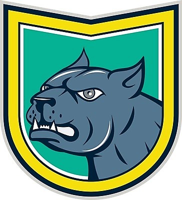 EPS 해외이미지 동물 야생동물 일러스트 그래픽 반려동물 머리 분노 개 만화 방패 송곳니 고립 마스코트 마스티프 해외202004 해외일러스트 감정 포유류 신체부위 치아 파일형식 벡터 이미지허브