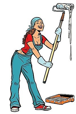 EPS 해외이미지 손 디자인 여자 행복 벽 백그라운드 일러스트 노동자 아파트 주택 실내 미술 미소 사람 성인 내부 장식 초록색 파란색 컬러풀 우주 스크린 페인트 방 흰색 공구 잡기 붓 업무 작업 수리 디자이너 만화 묘사 흰배경 복고 코믹 롤러 화가 DIY 업그레이드 팝 프로젝트 해외202004 해외일러스트 직업 감정 컬러 모션 문화예술 표정 취미 건물 신체부위 도구 파일형식 벡터 이미지허브