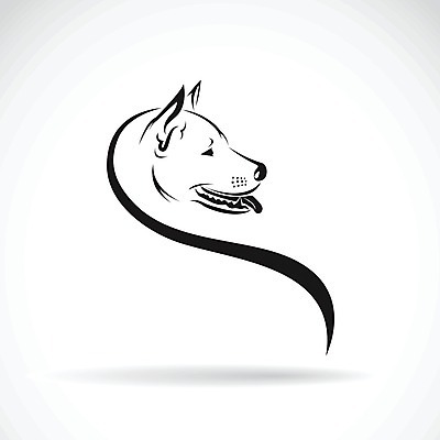 EPS 해외이미지 일러스트 사람없음 반려동물 검은색 흰색 개 강아지 해외202004 해외일러스트 동물 컬러 포유류 파일형식 벡터 이미지허브