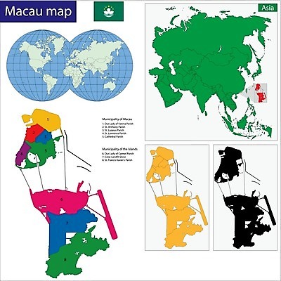 EPS 해외이미지 실루엣 여행 단풍 지도 일러스트 도시 묘사 윤곽 영토 지역 마카오 지도책 지리 디테일 해외202004 해외일러스트 잎 촬영기법 책 파일형식 벡터 이미지허브