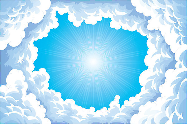 EPS 해외이미지 구름 계절 행복 컨셉 일러스트 하늘 추상 여름 파란색 빛 태양 반사 봄 자유 광선 수증기 만화 심볼 부드러움 공상 해외202004 해외일러스트 자연요소 감정 컬러 무늬 감각 파일형식 벡터 이미지허브