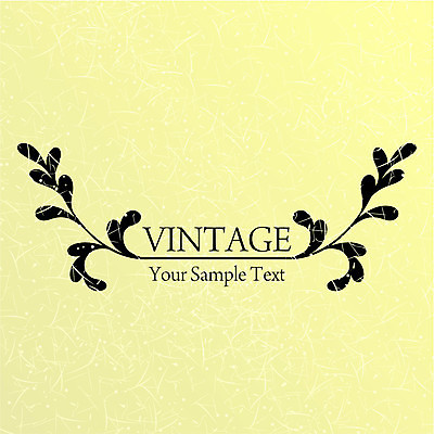 EPS 해외이미지 백그라운드 잎 일러스트 타이포그라피 사람없음 노란색 빈티지 잎줄기 해외202004 해외일러스트 식물 문자 줄기 컬러 컨셉 파일형식 벡터 이미지허브