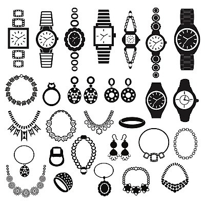 EPS 해외이미지 디자인 결혼 일러스트 목걸이 장신구 팔찌 선물 세트 픽토그램 유행 귀걸이 반지 황금 우아함 보석 수집 심볼 손목시계 사인 윤곽 다이아몬드 고립 팬던트 해외202004 해외일러스트 시계 컨셉 이벤트 광석 파일형식 벡터 이미지허브