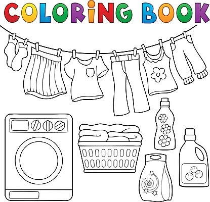 EPS 해외이미지 클립아트 옷 선 가사 일러스트 바지 가정 양말 주택 미술 책 치마 바구니 기계 페인트 장비 그리기 액체 씻기 빨래 가루 청소 세제 그림 윤곽 세탁기 해외202004 해외일러스트 모션 하의 문화예술 건물 청결 가전제품 파일형식 벡터 이미지허브