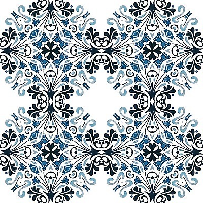 EPS 해외이미지 전통 디자인 패턴 일러스트 벽지 추상 장식 파란색 흰색 포르투갈 타일 묘사 정사각형 모자이크 스페인어 아라베스크 엘리먼트 튀니지 해외202004 해외일러스트 도형 유럽 컬러 무늬 아프리카 파일형식 벡터 이미지허브