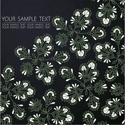 EPS 해외이미지 꽃 백그라운드 라인일러스트 일러스트 타이포그라피 사람없음 검은색 빈티지 해외202004 해외일러스트 식물 문자 컬러 컨셉 파일형식 벡터 이미지허브