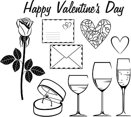 EPS 해외이미지 캐릭터 디자인 기념일 꽃 안경 데이트 일러스트 휴가 발렌타인데이 선물 사랑 경사 그래픽 장식 세트 장미 와인 검은색 흰색 하트 축하 인사 반지 보석 편지 심볼 초대 다이아몬드 약혼 고립 해외202004 해외일러스트 일러캐릭터 모양 식물 잡화 감정 컬러 결혼 컨셉 장신구 데이이벤트 주류 이벤트 예절 광석 약속 파일형식 벡터 이미지허브