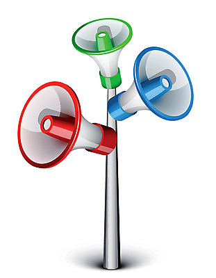 EPS 해외이미지 음악 일러스트 통신 뿔 파란색 확성기 소리 외침 발표 메시지 뉴스 오브젝트 봉 일반 목소리 해외202004 해외일러스트 컬러 문화예술 파일형식 벡터 이미지허브