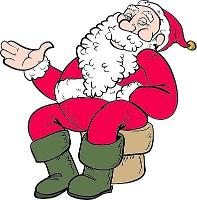 EPS 해외이미지 캐릭터 남자 크리스마스장식 크리스마스 일러스트 휴가 빨간색 벨트 흰색 만화 그림 심플 고립 해외202004 해외일러스트 일러캐릭터 잡화 기념일 컬러 사람 파일형식 벡터 이미지허브