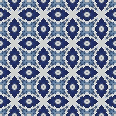 EPS 해외이미지 디자인 백그라운드 패턴 일러스트 벽지 추상 파란색 회색 그늘 포르투갈 타일 복고 정사각형 스페인어 해외202004 해외일러스트 도형 유럽 컬러 무늬 파일형식 벡터 이미지허브