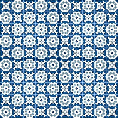 EPS 해외이미지 전통 디자인 패턴 일러스트 벽지 추상 장식 파란색 흰색 포르투갈 타일 묘사 정사각형 모자이크 스페인어 아라베스크 엘리먼트 튀니지 해외202004 해외일러스트 도형 유럽 컬러 무늬 아프리카 파일형식 벡터 이미지허브