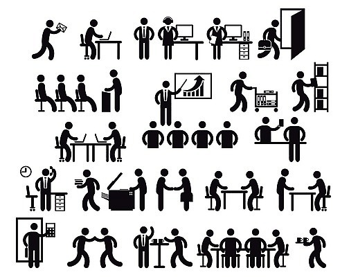 EPS 해외이미지 캐릭터 일러스트 회사 비즈니스 회의 직장 대화 사람없음 픽토그램 사무실 검은색 업무 심볼 동료 회의실 안내원 비서 회계 해외202004 해외일러스트 일러캐릭터 직업 컬러 관계 말하기 경제 작업 파일형식 벡터 이미지허브