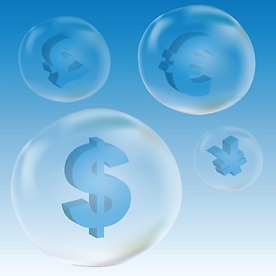 EPS 해외이미지 백그라운드 컨셉 돈 일러스트 비즈니스 금융 경제 파란색 달러 거품 유로 가격 심볼 사인 투자 풍선 파운드 가치 위기 해외202004 해외일러스트 컬러 재산 파일형식 벡터 이미지허브