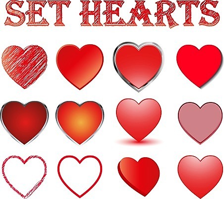 EPS 해외이미지 모양 디자인 일러스트 휴가 발렌타인데이 사랑 그래픽 장식 빨간색 빛 세트 웹 하트 마음 수집 심볼 사인 열정 고립 해외202004 해외일러스트 감정 컬러 인터넷 데이이벤트 파일형식 벡터 이미지허브