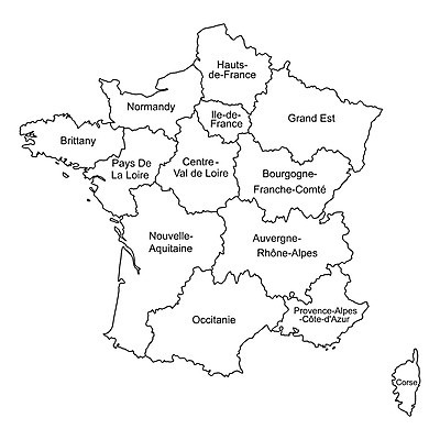 EPS 해외이미지 디자인 유럽 여행 백그라운드 지도 일러스트 추상 컬러풀 프랑스 메인 윤곽 지역 프랑스어 공화국 리옹 전국 지리 코르시카 파리(프랑스) 해외202004 해외일러스트 문자 나라 컬러 섬 무늬 파일형식 벡터 이미지허브