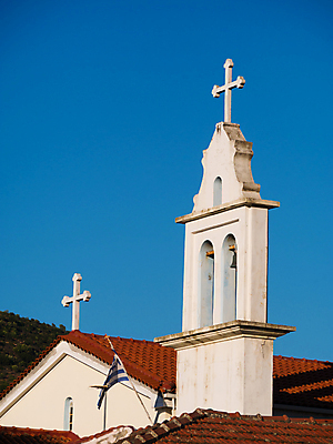 포토 JPG 해외이미지 바다 섬 여행 건축양식 하늘 휴가 사람없음 여름 교회 맑음 그리스 종탑 해외202004 해외포토 계절 건축 유럽 종교건축 날씨 건물 탑 파일형식 이미지허브