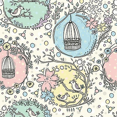 EPS 해외이미지 디자인 꽃 어린이 백그라운드 꽃무늬 패턴 일러스트 벽지 조류 주택 미술 그래픽 장식 봄 수확 벚꽃 하트 화려 우아함 인쇄 그림 질감 복고 초대 철사 새장 공상 지속성 스타일 해외202004 해외일러스트 모양 식물 동물 계절 컨셉 무늬 농업 문화예술 사람 건물 케이지 파일형식 벡터 이미지허브