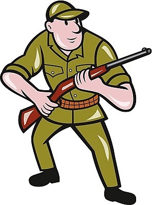 EPS 해외이미지 남자 무기 스포츠 일러스트 총 발사 만화 사냥 사냥꾼 사수 고립 해외202004 해외일러스트 직업 사람 파일형식 벡터 이미지허브