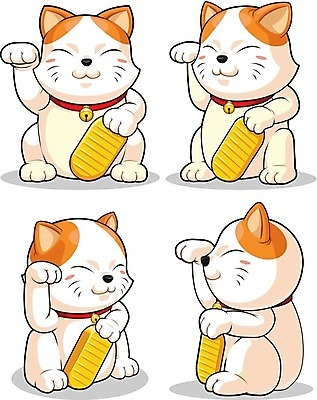 EPS 해외이미지 클립아트 동물 전통 아시아 문화 일러스트 동양인 빨간색 빛 믿음 일본 고양이 중국 흰색 최고 행운 재산 황금 심볼 그림 동쪽 민화 해외202004 해외일러스트 감정 나라 컬러 컨셉 포유류 인종 금융 반려동물 방향 파일형식 벡터 사람 경제 이미지허브