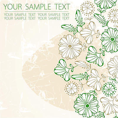 EPS 해외이미지 배너 꽃 선 백그라운드 꽃무늬 일러스트 텍스트 프레임 사람없음 엘리먼트 해외202004 해외일러스트 식물 무늬 파일형식 벡터 이미지허브