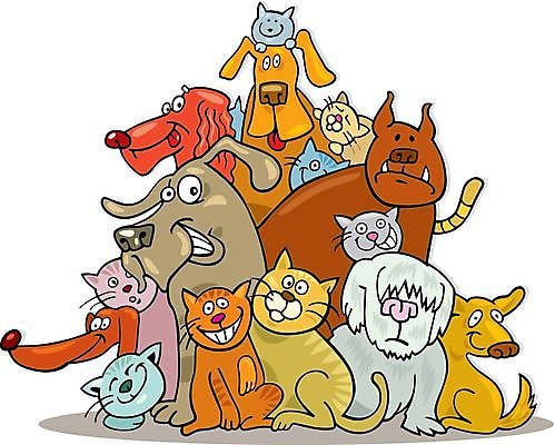 EPS 해외이미지 행복 일러스트 미소 웃음 그래픽 반려동물 고양이 우정 그룹 유머 개 만화 테리어 그림 사냥개 코믹 얼룩무늬 송곳니 충고 많음 해외202004 해외일러스트 동물 감정 컨셉 무늬 포유류 표정 친구 치아 파일형식 벡터 이미지허브