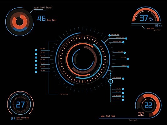 EPS 해외이미지 모델 디자인 선 과학 컨셉 오렌지 일러스트 벽지 추상 미래 그래픽 파란색 컴퓨터 우주 디지털 스크린 검은색 인포그래픽 터치 판넬 원형 사이버 분석 코스모스 전자 시스템 계기판 엘리먼트 인터페이스 제어 프로젝트 가상 스타일 사용자 해외202004 해외일러스트 도형 꽃 컬러 무늬 과일 전자제품 파일형식 벡터 이미지허브