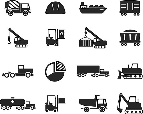 EPS 해외이미지 일러스트 건설업 사람없음 중장비 안전모 컨테이너 화물선 포크레인 불도저 기중기 원그래프 지게차 덤프트럭 탱크로리 해외202004 해외일러스트 산업 배_교통 그래프 트럭 화물차 산업장비 헬멧 안전장비 파일형식 벡터 이미지허브