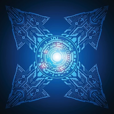 EPS 해외이미지 디자인 화살표 컨셉 일러스트 추상 미래 사람없음 그래픽 파란색 디지털 해외202004 해외일러스트 컬러 무늬 파일형식 벡터 이미지허브