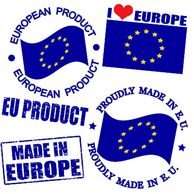 EPS 해외이미지 영어 유럽 일러스트 사람없음 파란색 세트 도장 라벨 유럽연합 유럽기 해외202004 해외일러스트 문자 나라 컬러 프레임 깃발 파일형식 벡터 이미지허브