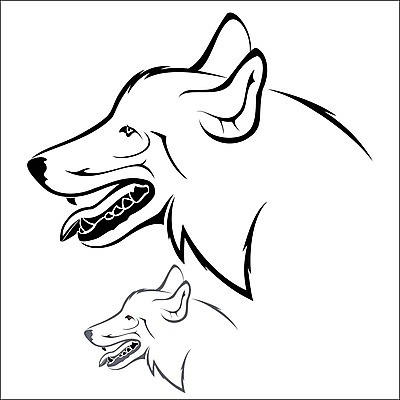 EPS 해외이미지 동물 야생동물 일러스트 포유류 자연 머리 힘 분노 흰색 황무지 위험 스케치 문신 심볼 사인 육식동물 늑대 부족 마스코트 해외202004 해외일러스트 감정 컬러 컨셉 미술 신체부위 생태계 파일형식 벡터 이미지허브