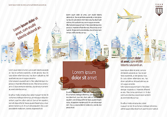 PSD 템플릿 편집 표지디자인 북디자인 리플렛 북커버 비즈니스 3단접지 비행기 빌딩 팜플렛 사람없음 경제 달러 동전 도시 잡지 이미지템플릿 돈 항공교통 대중교통 건물 간행물 파일형식