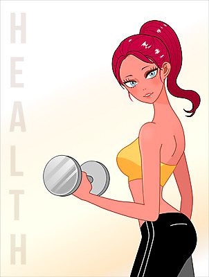 PSD 우먼라이프 여자 백그라운드 일러스트 건강 한명 사람 성인 운동 뷰티 섹시 아령 여자만 여자한명만 성인여자만 성인만 국내일러스트 1 라이프스타일 컨셉 파일형식