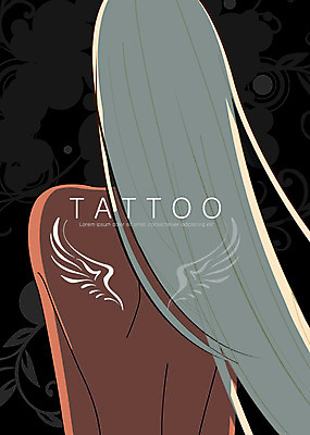 PSD 우먼라이프 긴머리 여자 패션 백그라운드 날개 일러스트 한명 사람 상반신 성인 뷰티 섹시 여자만 여자한명만 성인여자만 성인만 국내일러스트 1 라이프스타일 헤어스타일 컨셉 파일형식