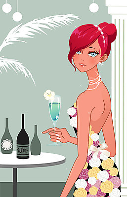 PSD 식물 우먼라이프 드레스 여자 패션 꽃 백그라운드 일러스트 목걸이 탁자 한명 사람 성인 뷰티 섹시 파티 와인 병 여자만 여자한명만 성인여자만 성인만 혼족 국내일러스트 1 라이프스타일 식기 옷 가구 컨셉 장신구 주류 이벤트 싱글라이프 파일형식