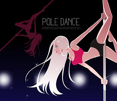 PSD 우먼라이프 긴머리 여자 백그라운드 일러스트 한명 사람 성인 운동 뷰티 섹시 춤 막대기 여자만 여자한명만 성인여자만 성인만 국내일러스트 1 라이프스타일 헤어스타일 컨셉 문화예술 건강 파일형식