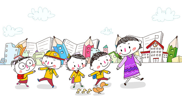 PSD 동물 학생 여자 교육 남자 어린이 여러마리 일러스트 학교 오리 함께함 사람 여러명 성인 건물 책 연필 교사 유치원 유치원생 즐거움 등교 국내일러스트 직업 건축물 감정 다수 컨셉 조류 학용품 필기구 등하교 파일형식